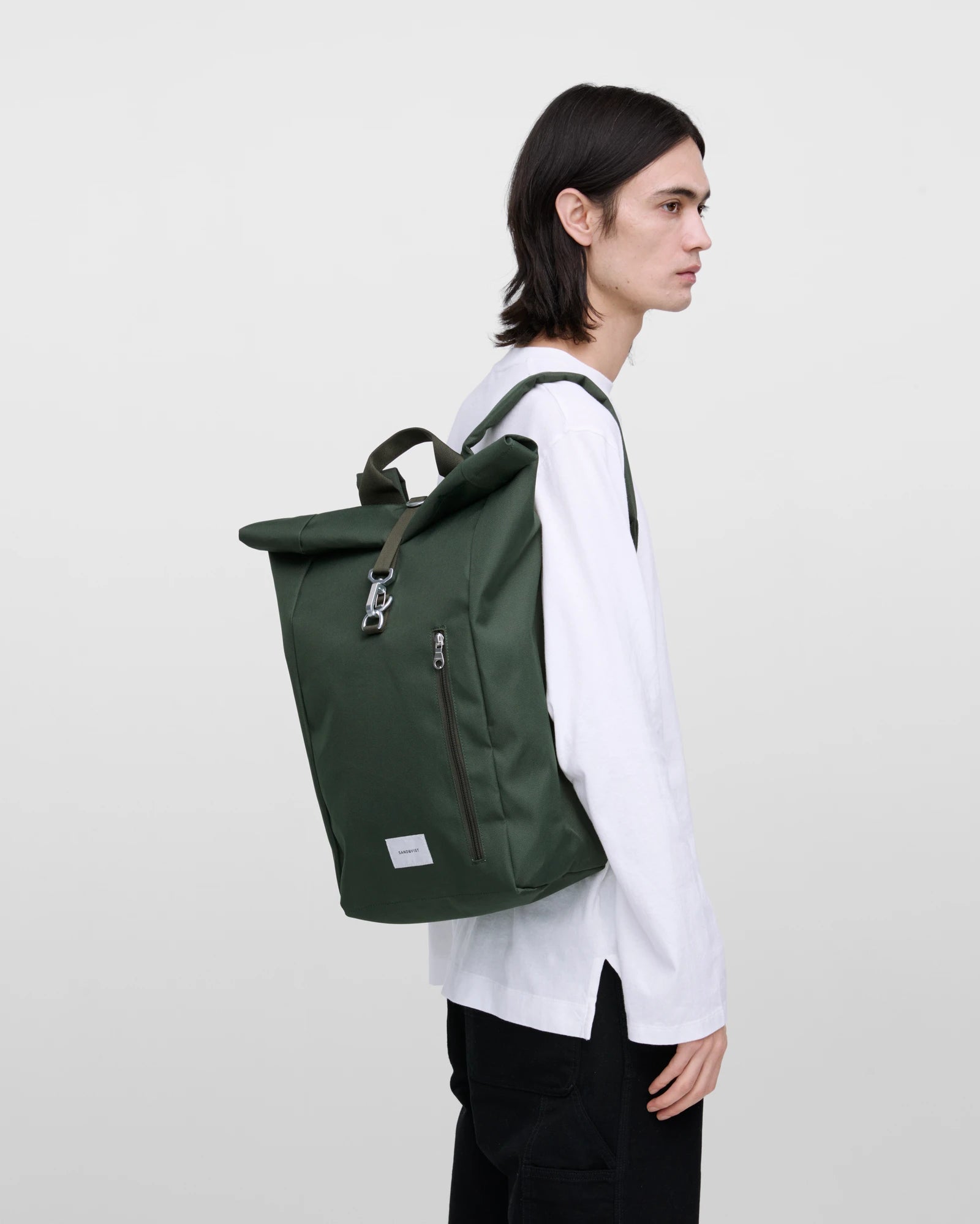 Sac à dos recyclé Sandqvist Ground Rolltop 19L à personnaliser - 6